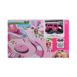Electric Pink Car Track